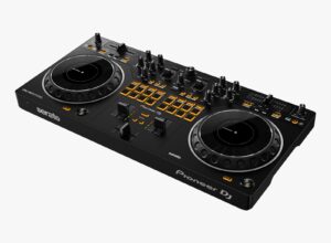 Controlador DJ de 2 canales de estilo scratch para Serato DJ Lite (negro)