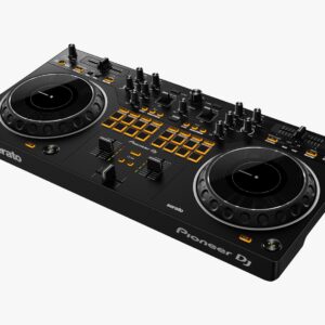 Controlador DJ de 2 canales de estilo scratch para Serato DJ Lite (negro)