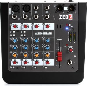 Mezcladores compactos para artistas en vivo ZED6