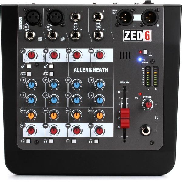 Mezcladores compactos para artistas en vivo ZED6